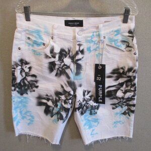 Purple Brand Denim Shorts Size 32 X 10 Low Slim NWT